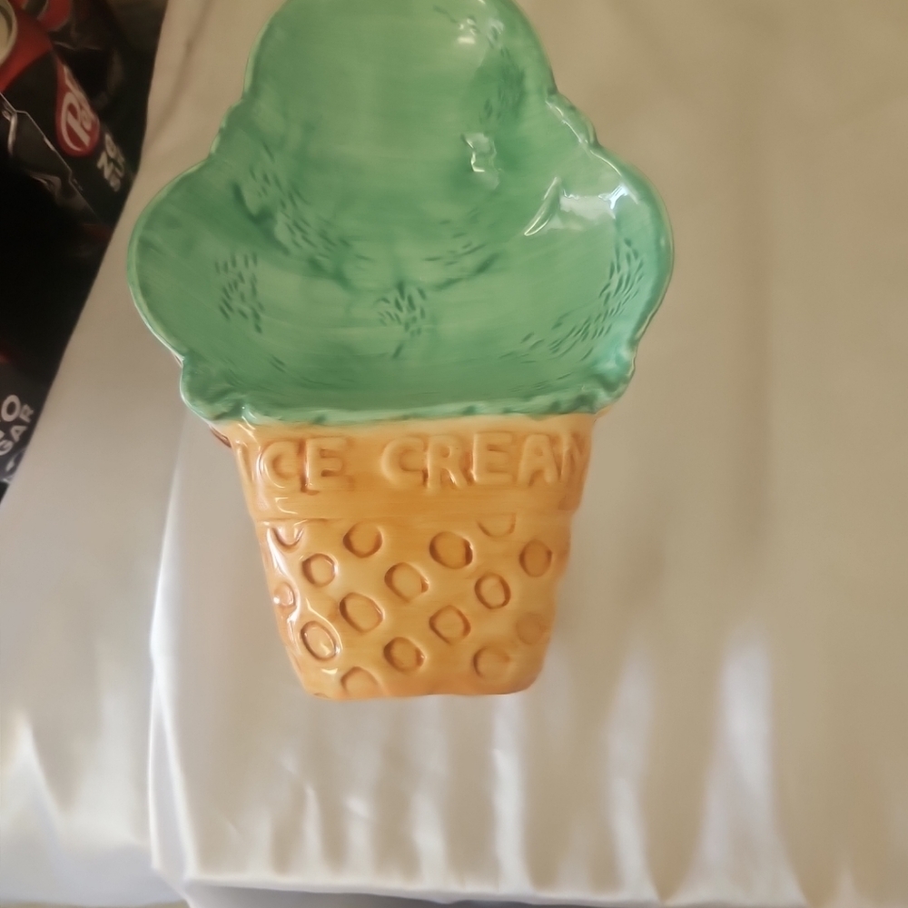 Set of 6 Ice-Cream Bowls / Dishes Stackable Ceramic Lotus 1995 Vintage - Picture 8 of 13